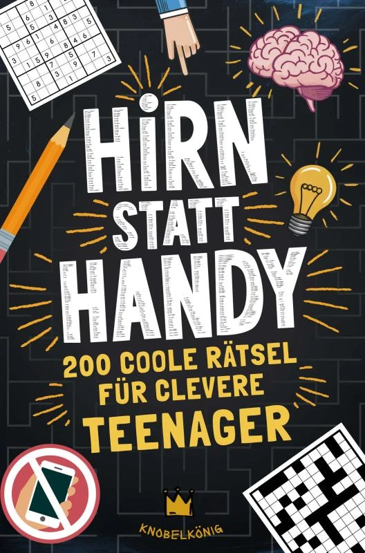 Hirn statt Handy - Rätsel für Teenager – Rudi Rätsel – boek cover