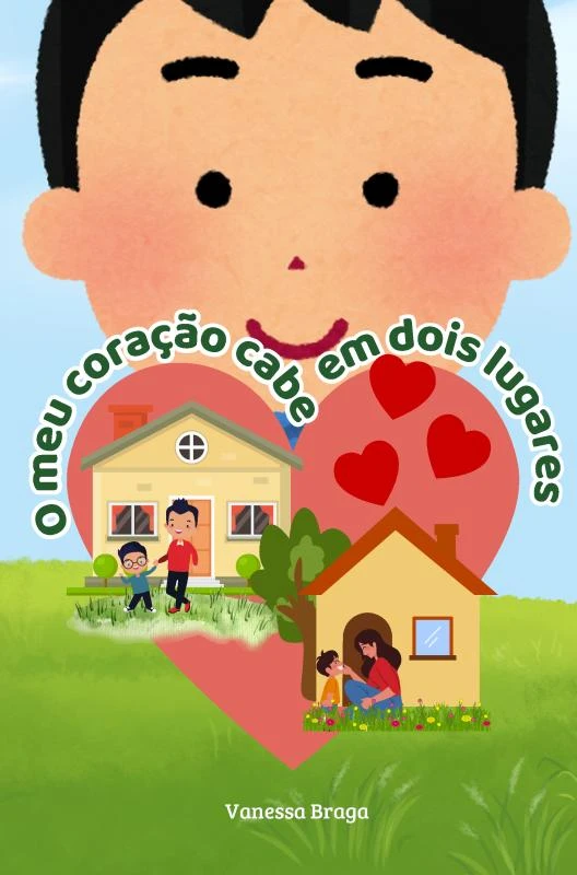 O meu coração cabe em dois lugares – Vanessa Braga – boek cover