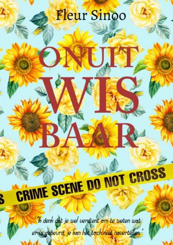 Onuitwisbaar – Fleur Sinoo – boek cover