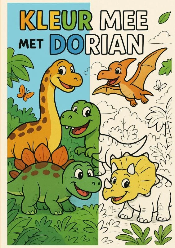 Kleur mee met dorian – Jonas Helewaut – boek cover
