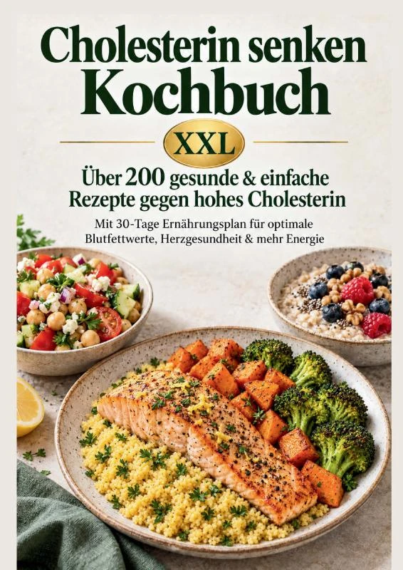 Cholesterin senken Kochbuch XXL : Über 200 gesunde & einfache Rezepte gegen hohes Cholesterin – Lina Chol-Frei – boek cover