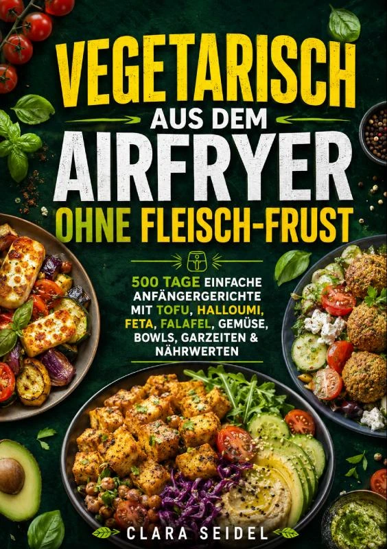 Vegetarisch aus dem Airfryer ohne Fleisch-Frust – Clara Seidel – boek cover