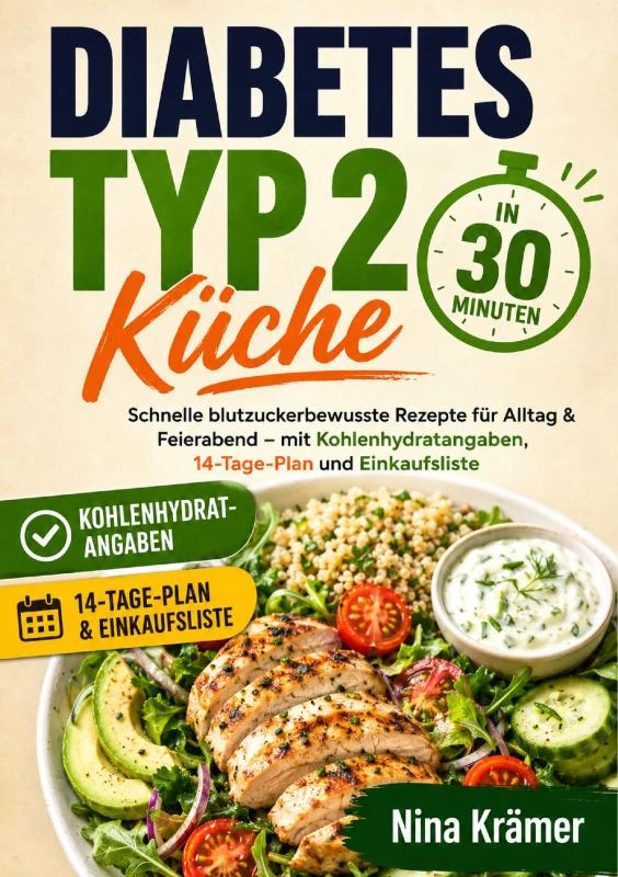 Diabetes Typ 2 Küche in 30 Minuten – Nina Krämer – boek cover