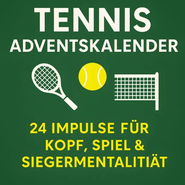Tennis Adventskalender | 24 Impulse für Kopf, Spiel und Siegermentalität – Rafael Rückhand – boek cover