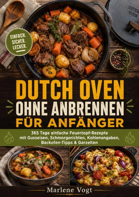 Dutch Oven ohne Anbrennen für Anfänger – Marlene Vogt – boek cover
