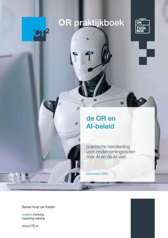 OR praktijkboek: de OR en AI-beleid – Sander Vrugt van Keulen – boek cover