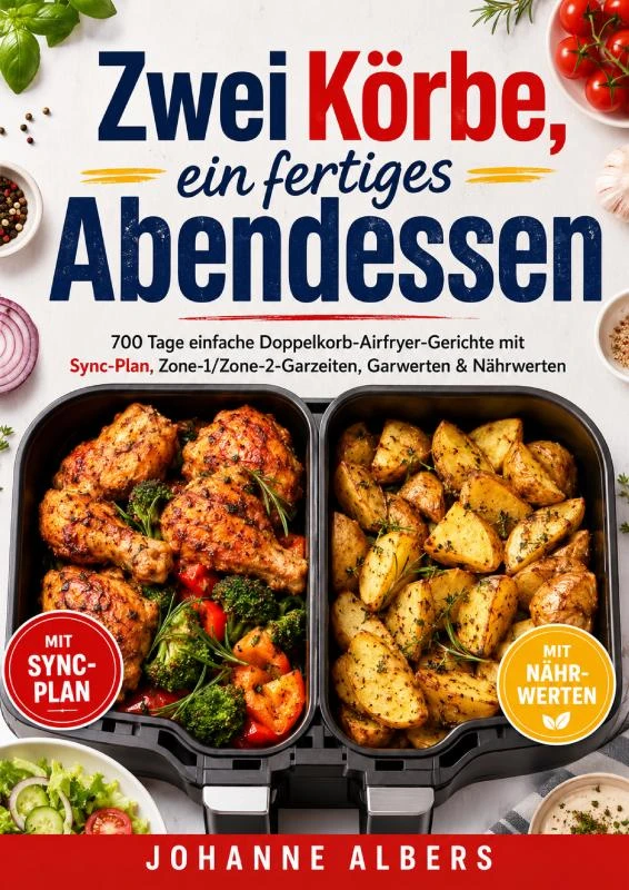 Zwei Körbe, ein fertiges Abendessen – Johanne Albers – boek cover