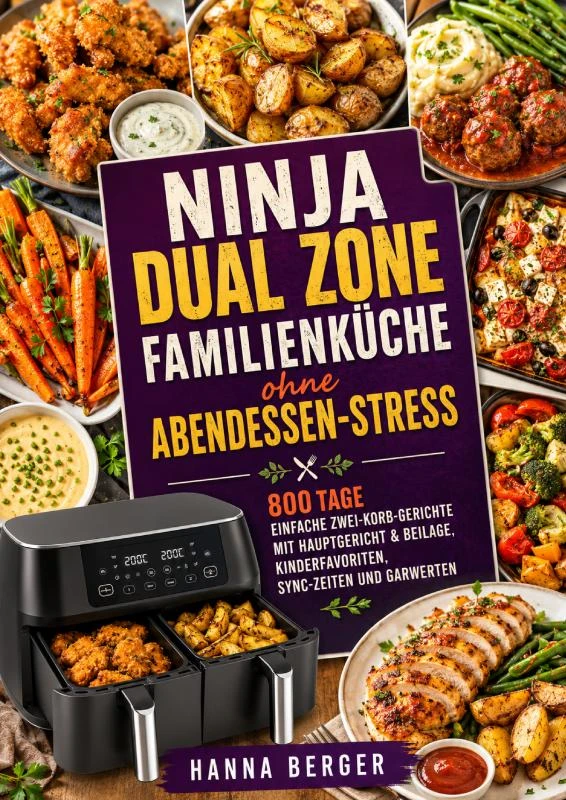 Ninja Dual Zone Familienküche ohne Abendessen-Stress – Hanna Berger – boek cover