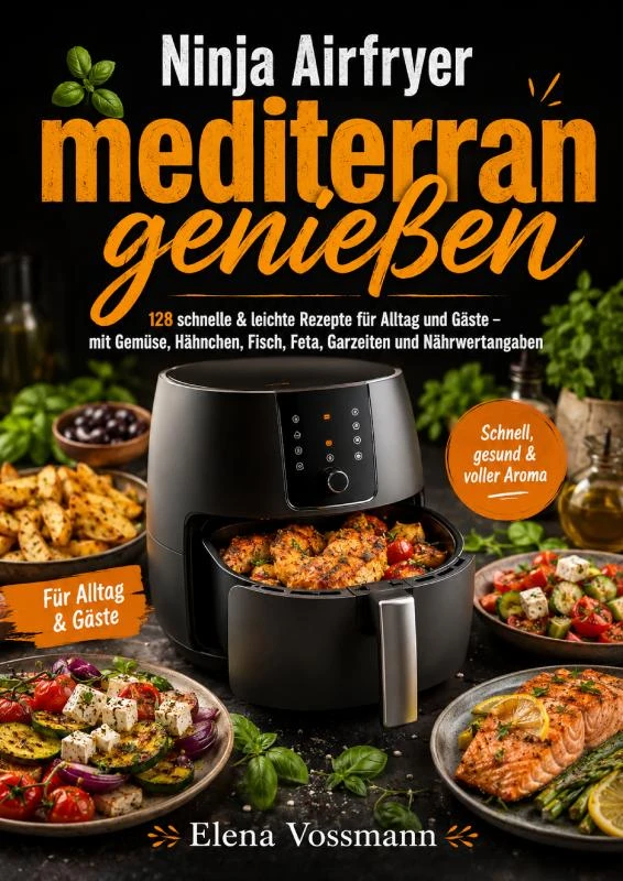 Ninja Airfryer mediterran genießen – Elena Vossmann – boek cover
