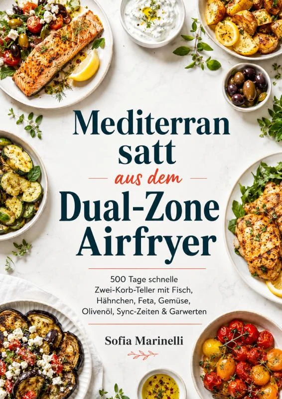 Mediterran satt aus dem Dual-Zone Airfryer – Sofia Marinelli – boek cover