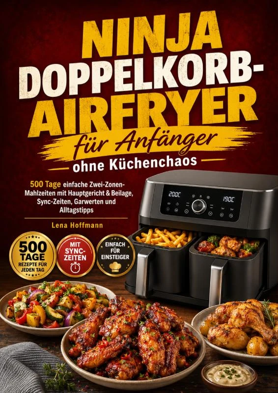 Ninja Doppelkorb-Airfryer für Anfänger ohne Küchenchaos – Lena Hoffmann – boek cover