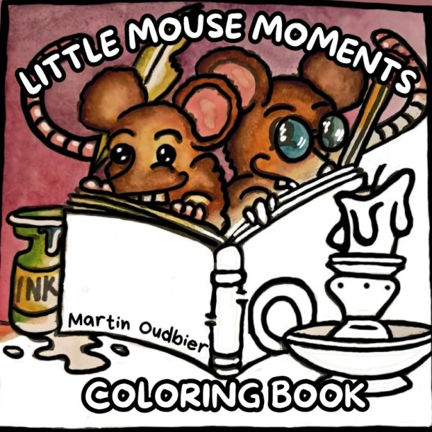 Little mouse moments coloring book – Martin Oudbier – boek cover