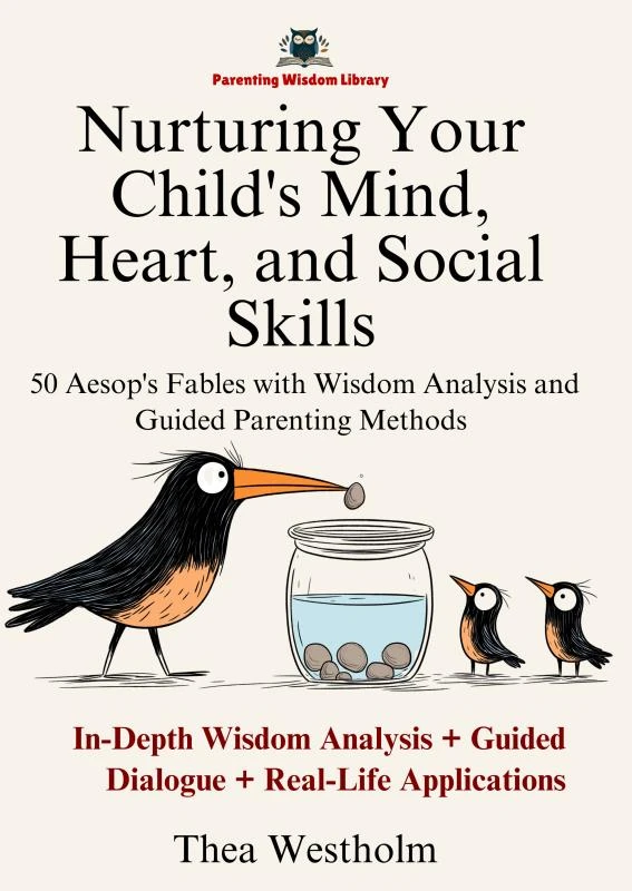 Nurturing Your Child's Mind, Heart, and Social Skills: 50 Aesop's Fables with Wisdom Analysis and Guided Parenting Methods – Thea Westholm – boek cover