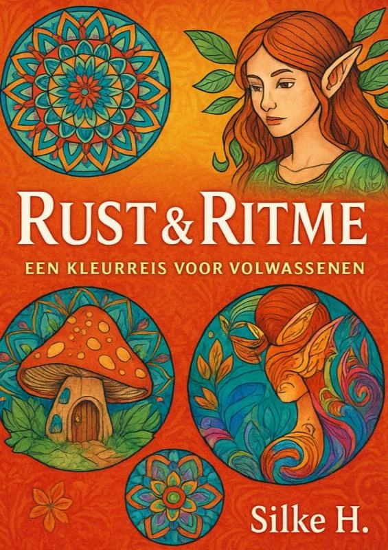 rust & ritme- een kleurreis voor volwassenen – Silke H. – boek cover
