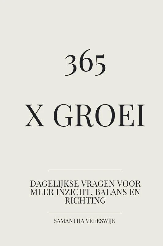 365 x groei – Samantha Vreeswijk – boek cover