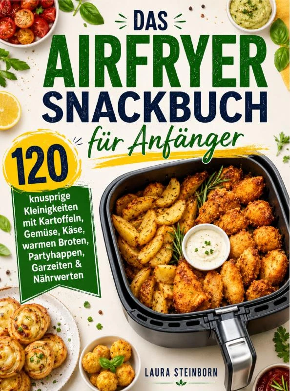 Das Airfryer Snackbuch für Anfänger – Laura Steinborn – boek cover