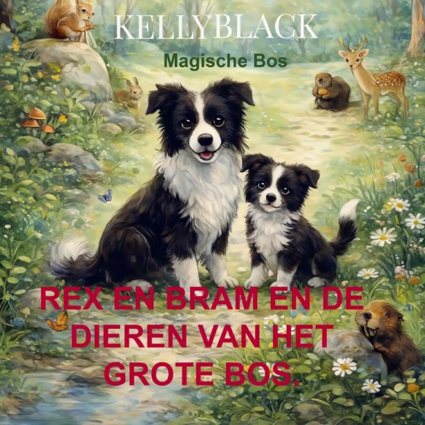 Rex en Bram en de Dieren van het Grote Bos. – Kelly Black – boek cover