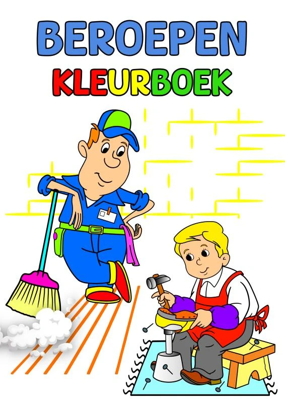 Beroepen Kleurboek – Maryan Ben – boek cover