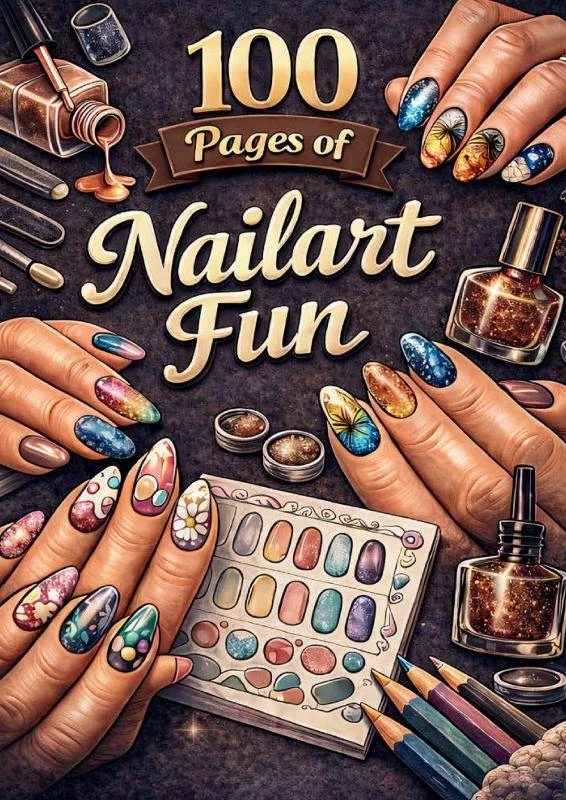 100 Pages of Nailart fun – boek cover