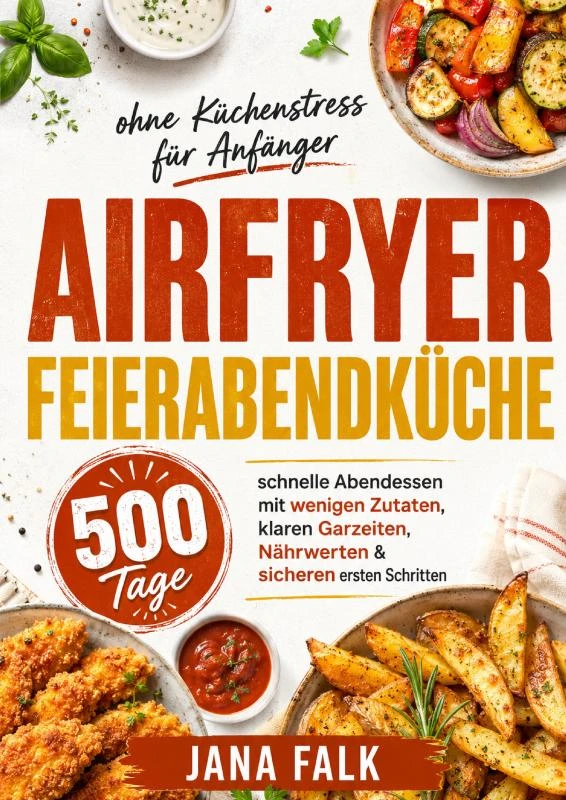 Airfryer Feierabendküche ohne Küchenstress für Anfänger – Jana Falk – boek cover