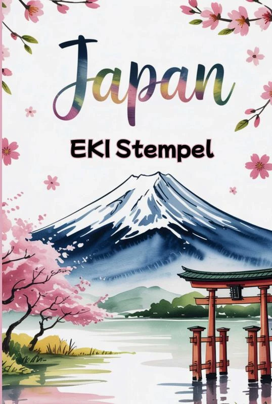 Japan EKI Stempel Buch: Sammle EKI Stempel und gestalte einzigartige Erinnerungen an deine Reise | EKI Stamp Book – Lil Travel Family – boek cover