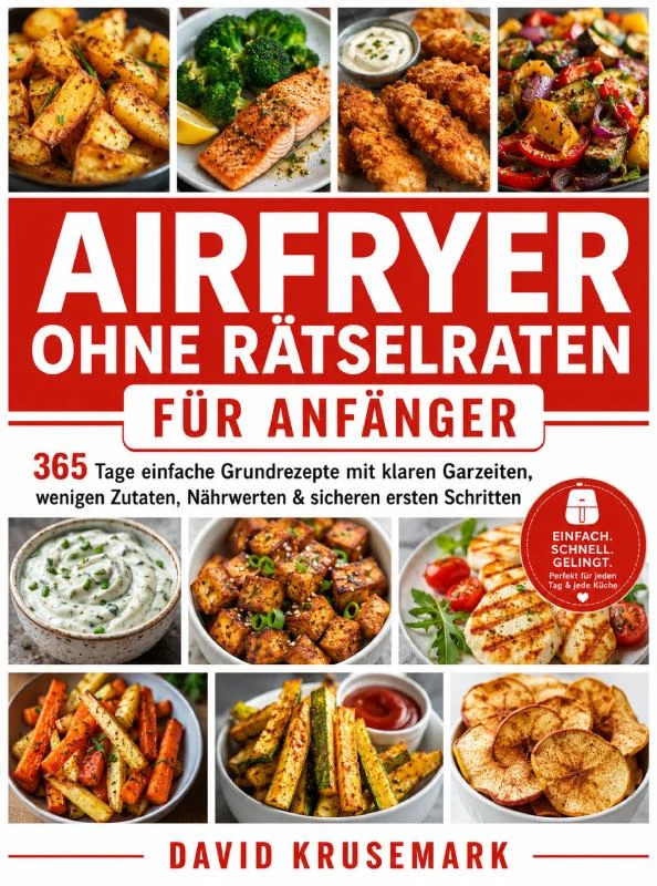 Airfryer ohne Rätselraten für Anfänger – David Krusemark – boek cover