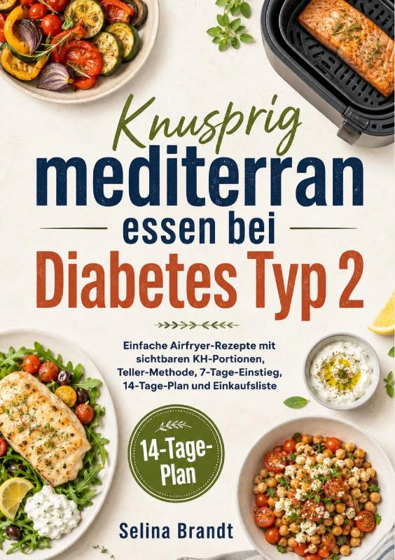 Knusprig mediterran essen bei Diabetes Typ 2 – Selina Brandt – boek cover