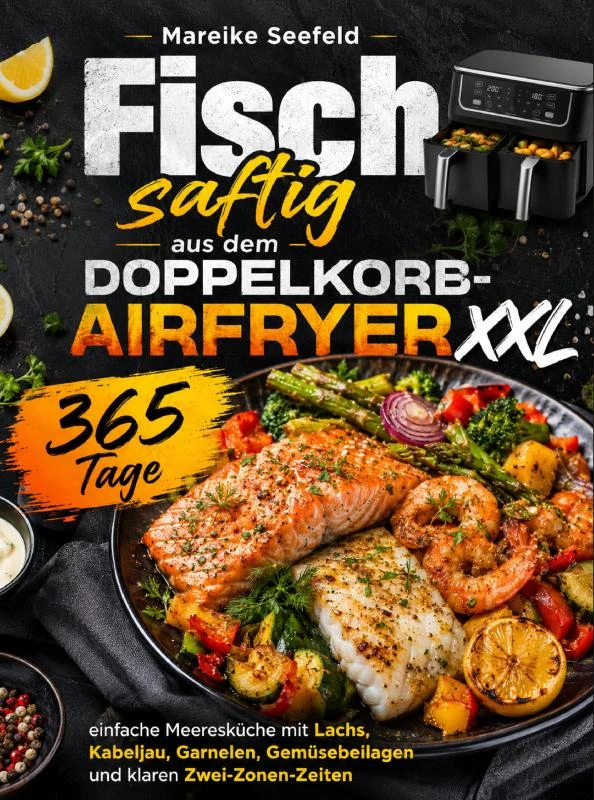 Fisch saftig aus dem Doppelkorb-Airfryer XXL – Mareike Seefeld – boek cover
