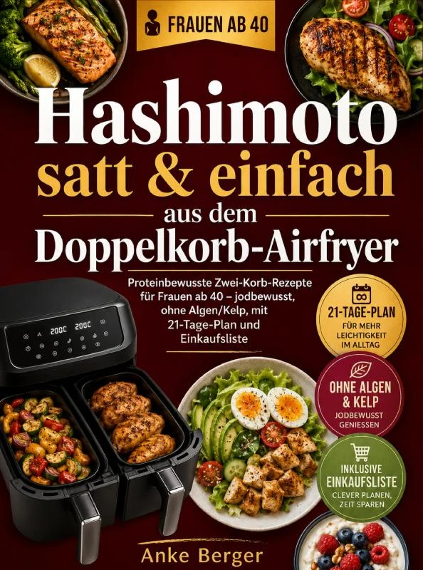 Hashimoto satt & einfach aus dem Doppelkorb-Airfryer – Anke Berger – boek cover