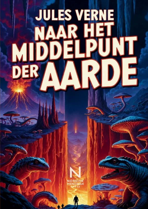 Naar het middelpunt der Aarde – Jules Verne – boek cover