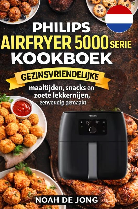 Philips Airfryer 5000 Serie XXL Kookboek – boek cover