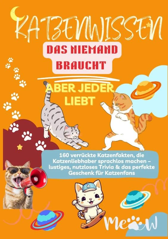 KATZENWISSEN, DAS NIEMAND BRAUCHT ¿ ABER JEDER LIEBT 160 verrückte Katzenfakten, die Katzenliebhaber sprachlos machen – Lilly Leckerli – boek cover