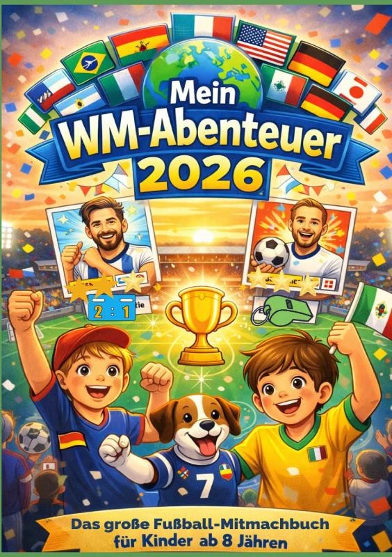 Mein WM-Abenteuer 2026¿ ¿ Das große Fußball-Mitmachbuch für Kinder ab 8 Jahren – Kiki Kickerherz – boek cover