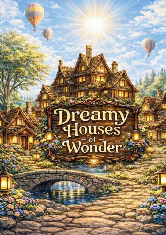 Dreamy houses of wonder – Mrds Coloring Books – boek cover