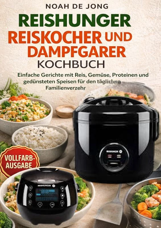 REISHUNGER REISKOCHER UND DAMPFGARER KOCHBUCH – Noah De JONG – boek cover