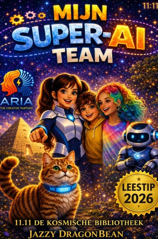 MIJN SUPER AI TEAM - Het boek waarmee jij de baas leert blijven – Jazzy DragonBean – boek cover