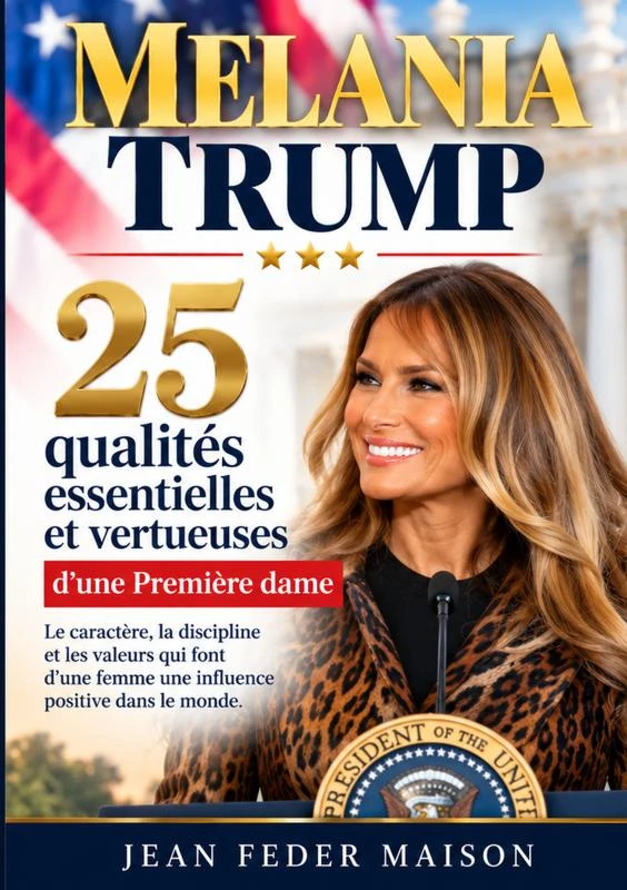 MELANIA TRUMP : 25 Qualités essentielles et vertueuses d'une première dame. – Jean Feder Maison – boek cover