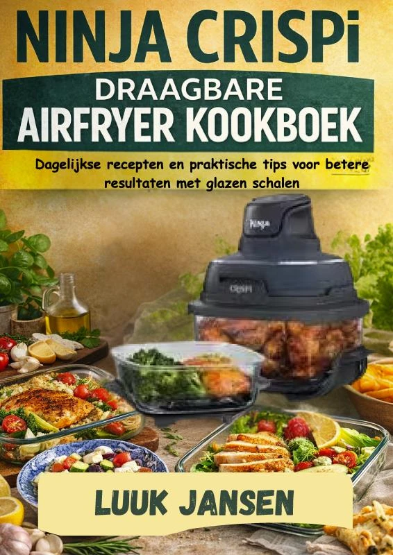 NINJA CRISPI DRAAGBARE AIRFRYER KOOKBOEK – Luuk JANSEN – boek cover