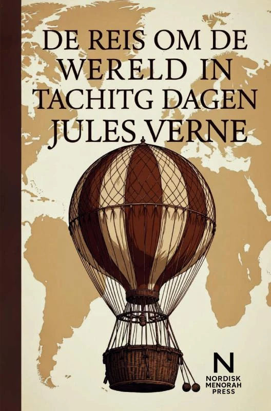 De Reis Om De Wereld In Tachtig Dagen – Jules Verne – boek cover