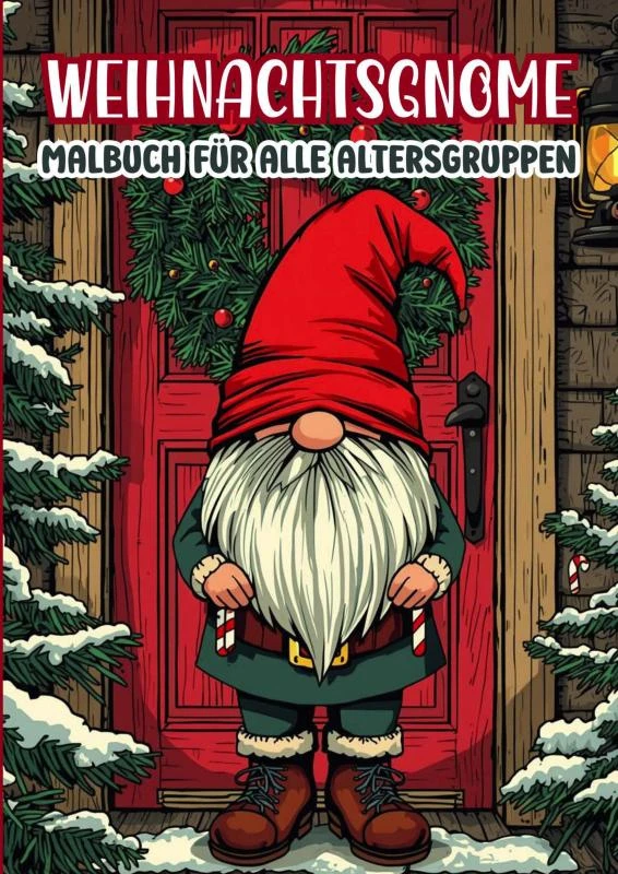 Weihnachtsgnome - Malbuch für alle Altersgruppen – boek cover
