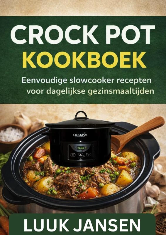CROCK POT KOOKBOEK – Luuk JANSEN – boek cover