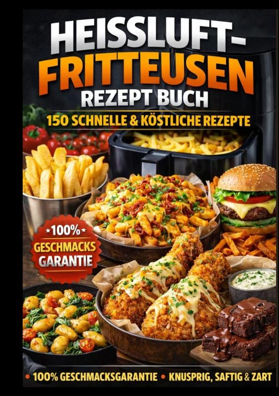 Das große Airfryer Kochbuch 150 knusprige & schnelle Rezepte für die Heißluftfritteuse – Sebastian Krämer – boek cover