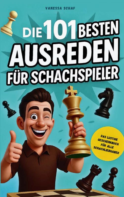 Die 101 besten Ausreden für Schachspieler - Das lustige Geschenkbuch für alle Schachfans – Vanessa Schaf – boek cover