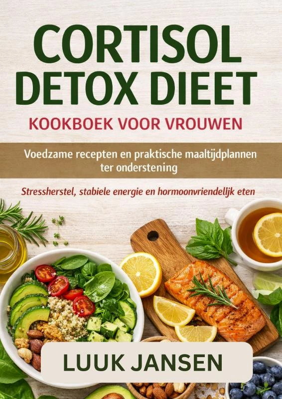 CORTISOL DETOX DIEET KOOKBOEK VOOR VROUWEN – Luuk JANSEN – boek cover
