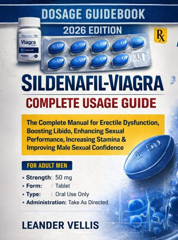 Sildenafil-Viagra Complete Usage Guide – Leander Vellis – boek cover