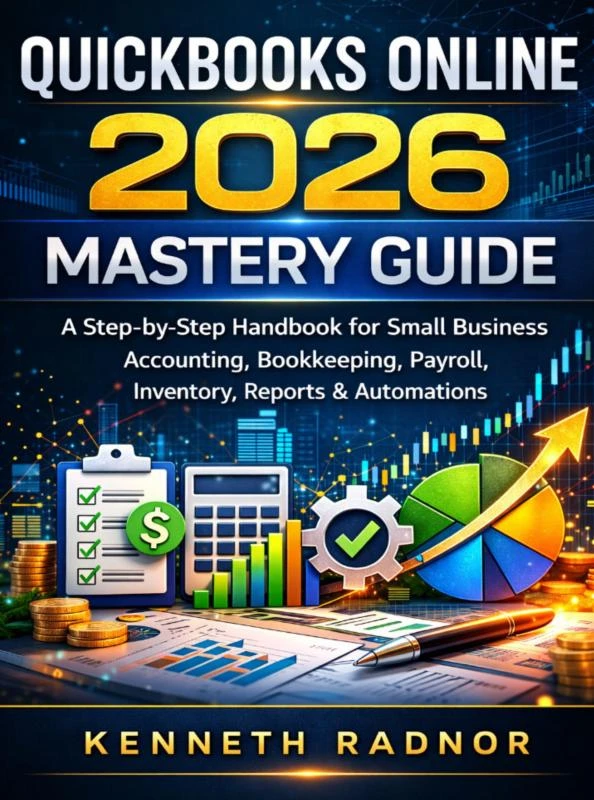 QUICKBOOKS ONLINE 2026 MASTERY GUIDE – Kenneth Radnor – boek cover