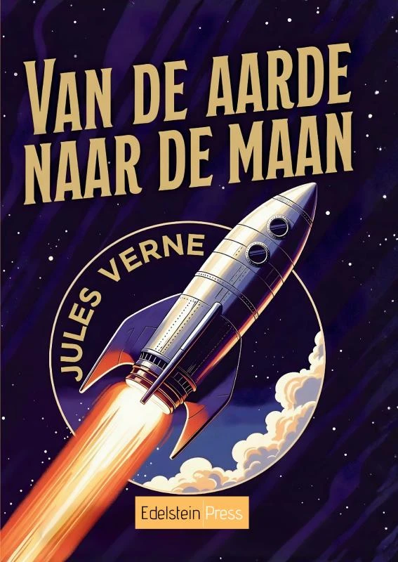 Van de aarde naar de maan – Jules Verne – boek cover