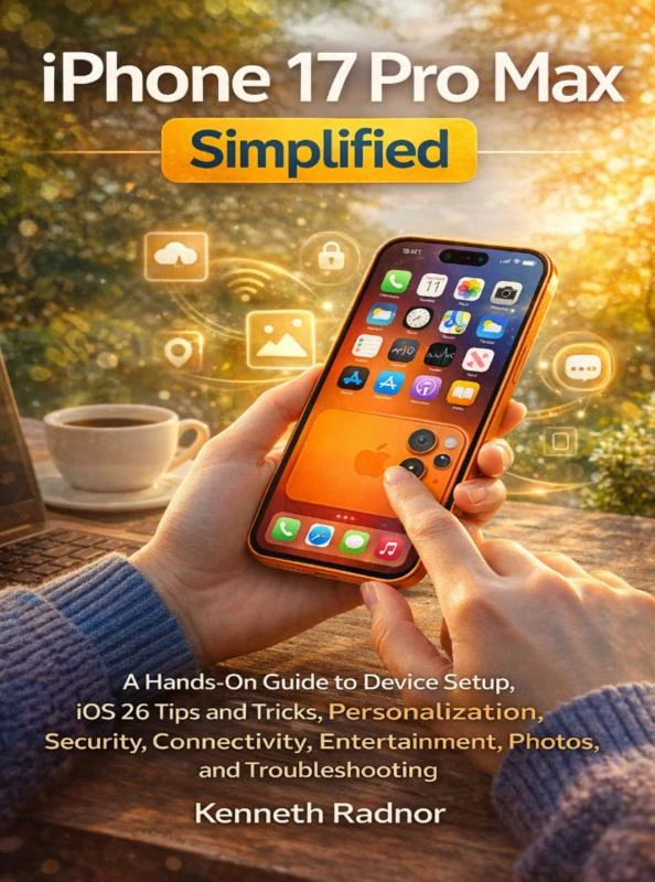 iPhone 17 Pro Max Simplified – Kenneth Radnor – boek cover