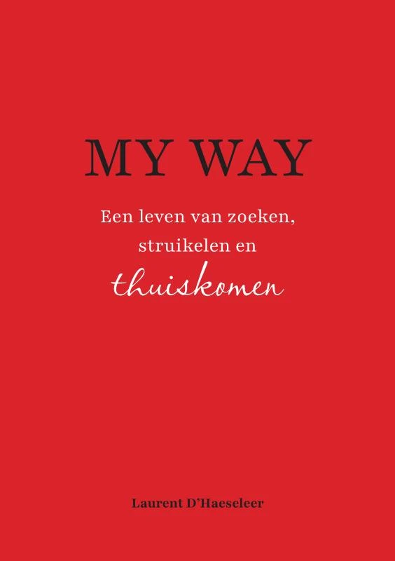 MY WAY – Laurent D‘haeseleer – boek cover