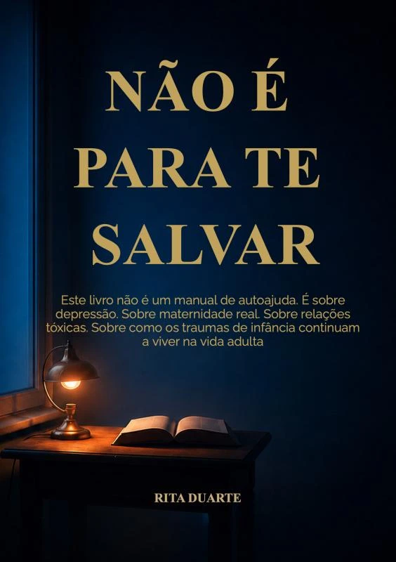 NÃO É PARA TE SALVAR – Rita Duarte – boek cover